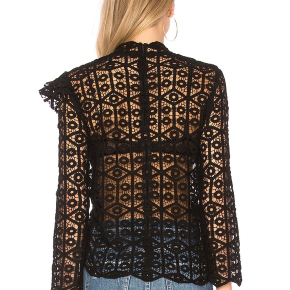 BNWT Black Iro Lace Top - Picture 3 of 4